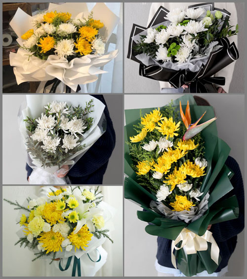 广东揭阳市普宁市军埠镇树脚村白事花束代送